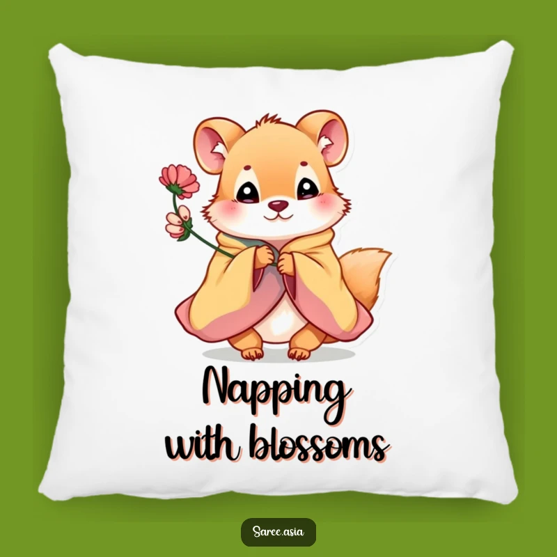 Funny Flower Offering Animal Pillow: Snuggle Up with Sweetness and Comfort