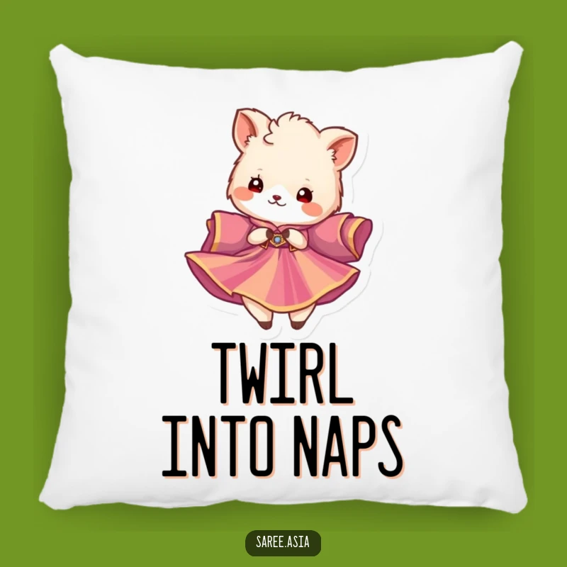 Funny Twirling Animal Pillow: Snuggle Up with Elegance and Humor