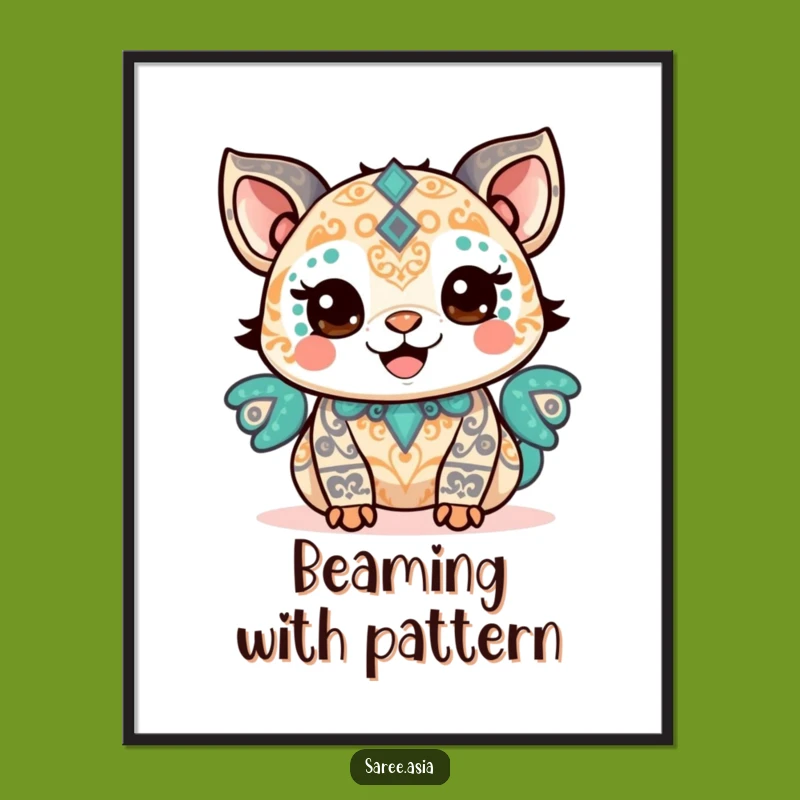 Funny Proud Animal Digital Art Print: Display Your Pride Digitally