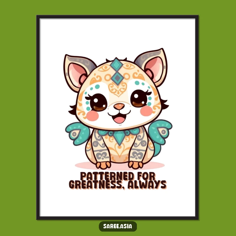 Free Printable Wall Art: Funny Proud Animal Art with Intricate Patterns for Your Home