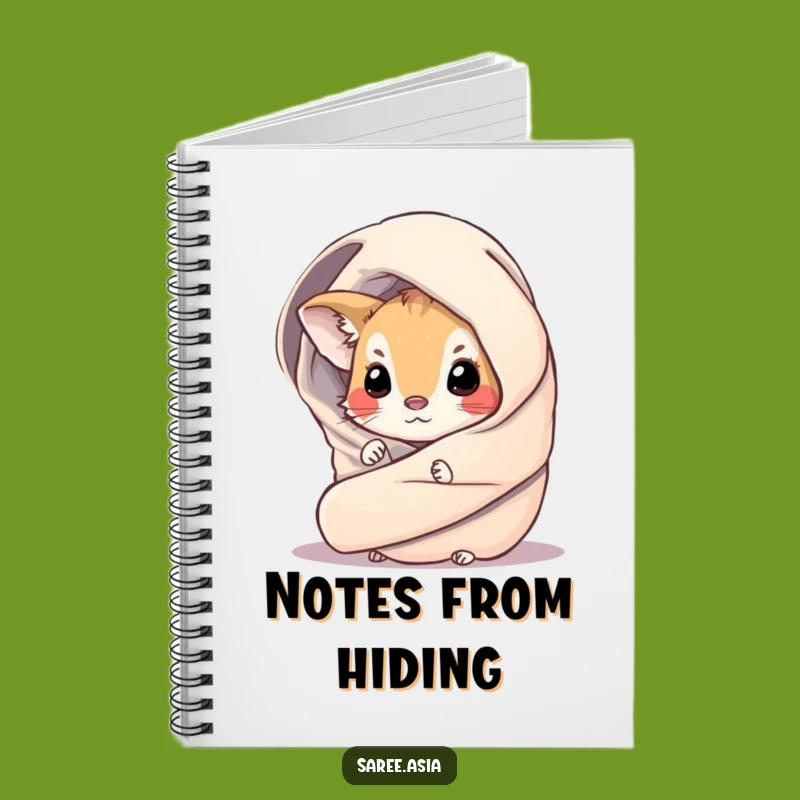 Funny Curious Critter Notebook: Journal Small Animal in Shimmering Wrap Peeking
